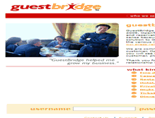 Tablet Screenshot of guestbridge.com